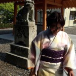 岡田神社境内をお参りし、少し散策しました。