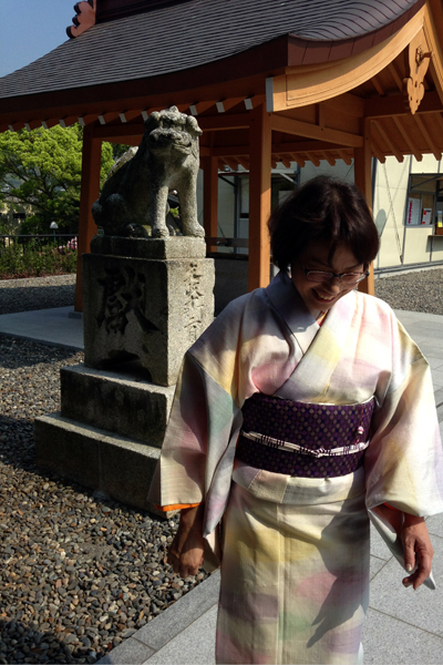 岡田神社境内をお参りし、少し散策しました。